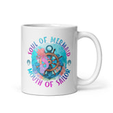 Soul Of Mermaid White Glossy Mug