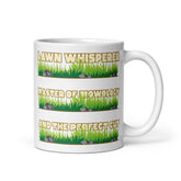 Lawn Whisperer Turtle White Glossy Mug