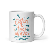 Catch The Waves White Glossy