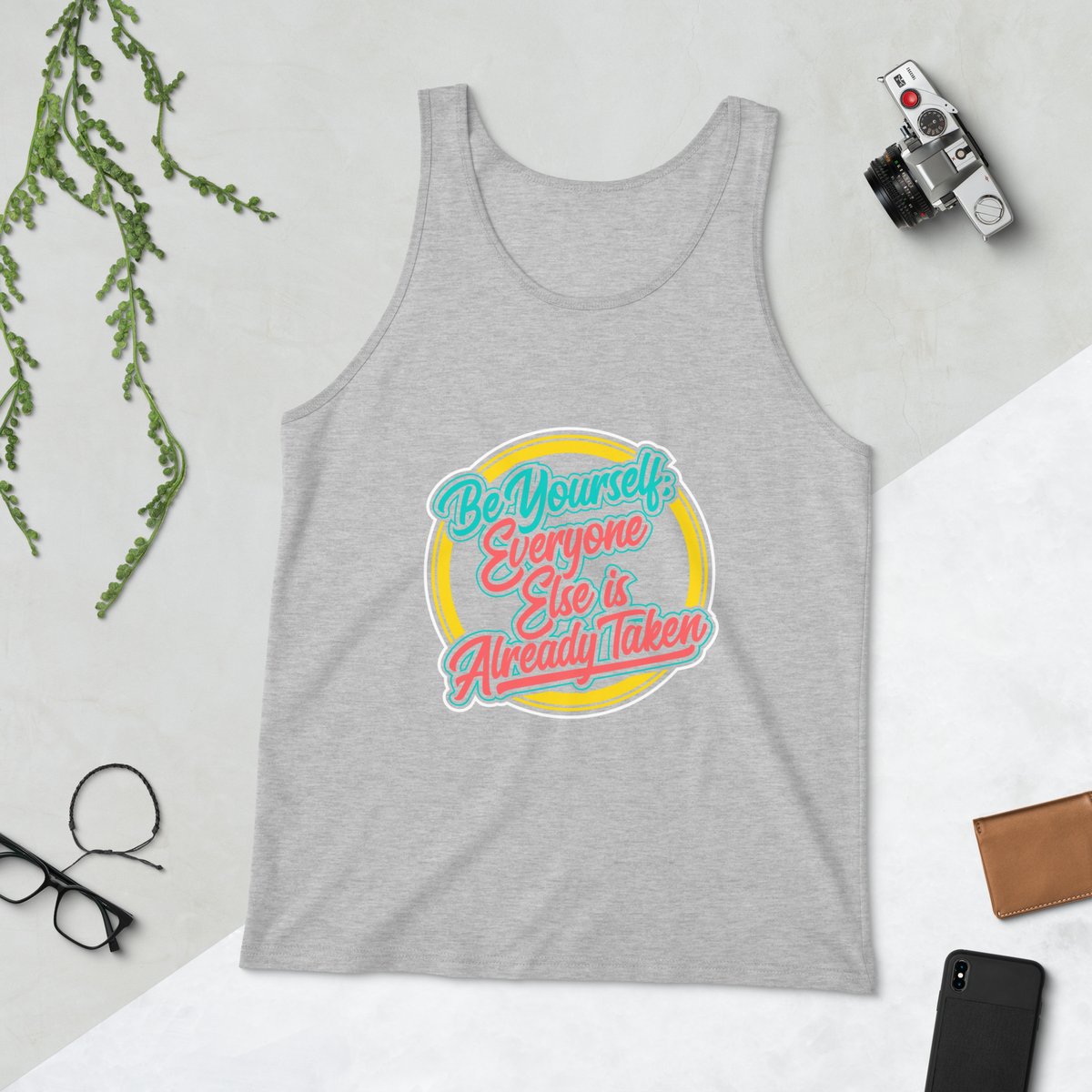 Be Your Self Men Tank Top Shirt