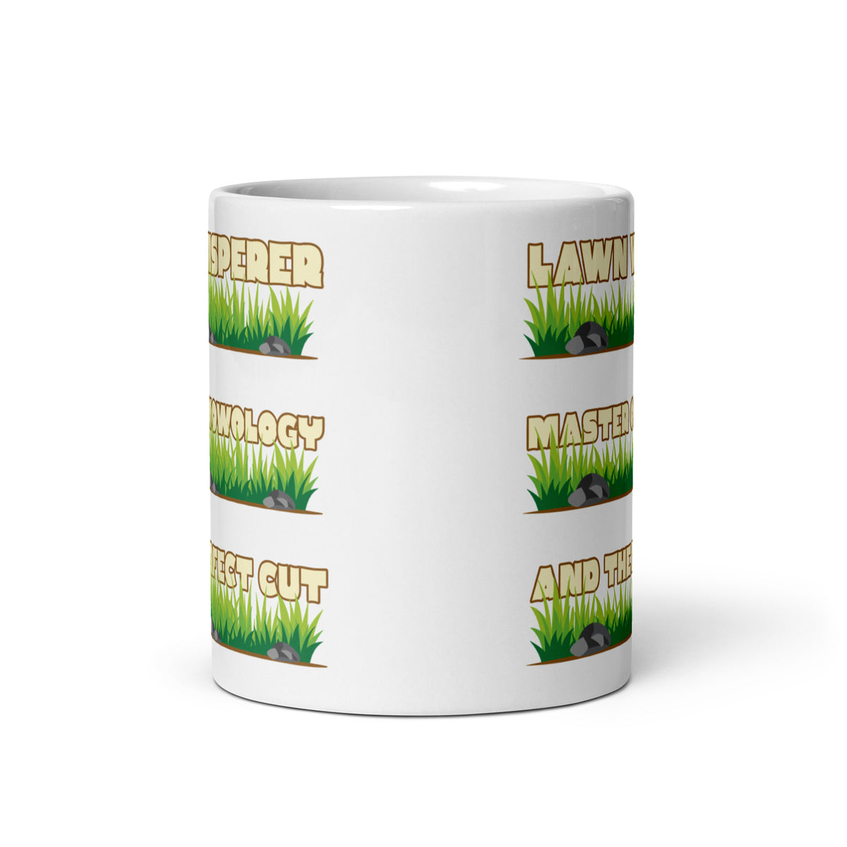 Lawn Whisperer Turtle White Glossy Mug