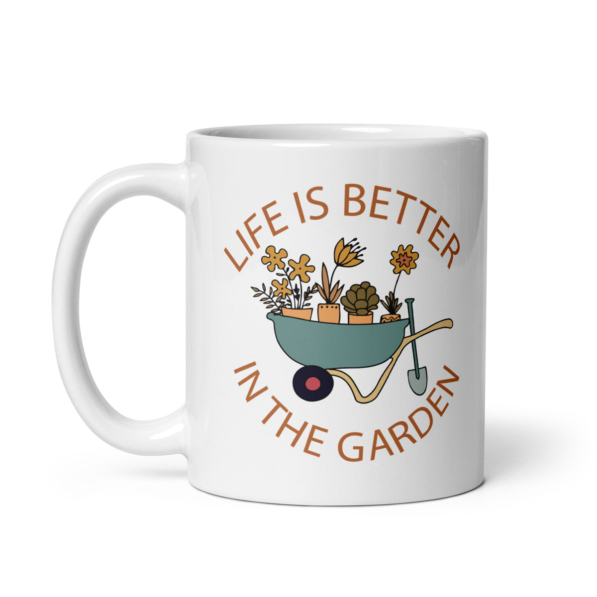 Life Is Better White Glossy Mug